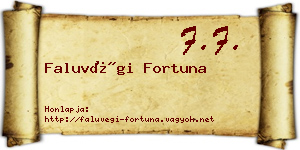 Faluvégi Fortuna névjegykártya